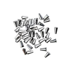 Perlen, Kegel, 3mm x 6mm, antiksilber, metallic, 40 Stück