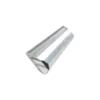 Perlen, Kegel, 3mm x 6mm, zweifarbig, klar, metallic, metallic, 40 Stück