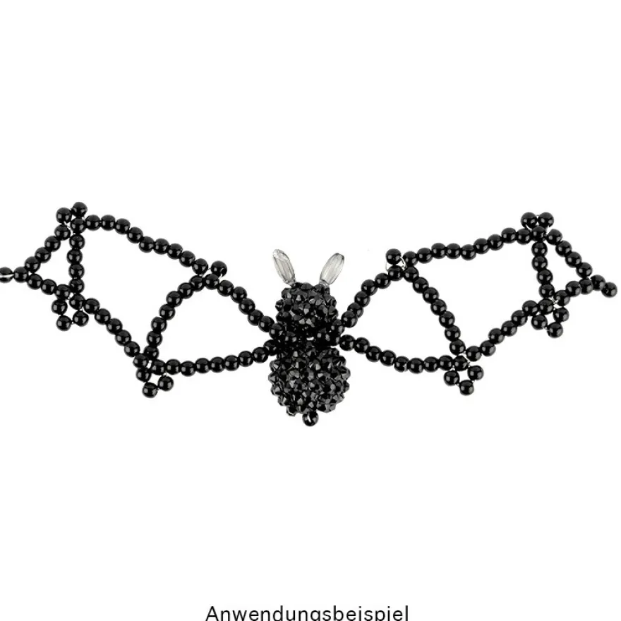 Perlen, Ø 4mm, schwarz, 200 Stück