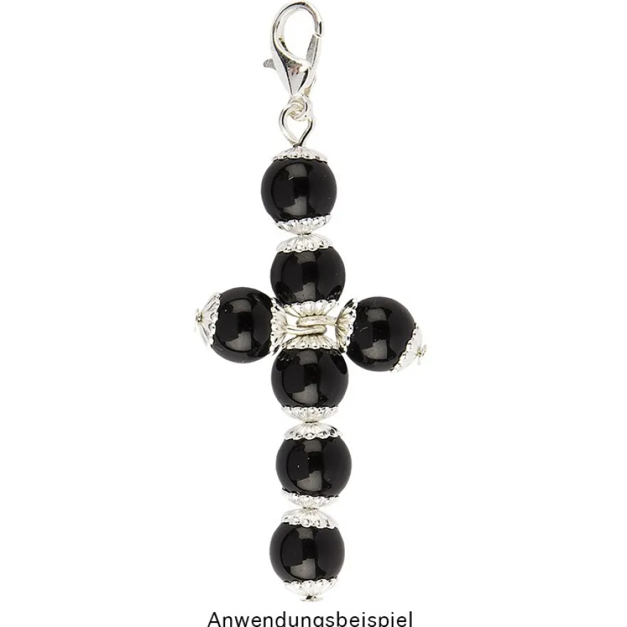 Perlen, Ø 8mm, schwarz, 100 Stück