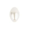 Perlen, Oval 3, 1cm x 1,9cm, perlmutt-creme irisierend, 75 Stück