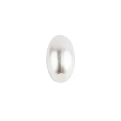 Perlen, Oval 1, 0,6cm x 1,1cm, perlmutt-weiß, 340 Stück