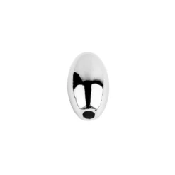 Perlen, Oval 1, 0,6cm x 1,1cm, silber, 230 Stück