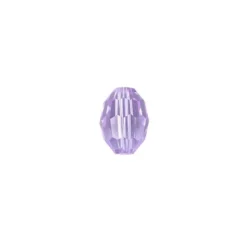 Perlen, Ovale, facettiert, 0,8cm x 1,1cm, flieder, 20 Stück