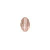 Perlen, Ovale, facettiert, 0,8cm x 1,1cm, rosé, 20 Stück