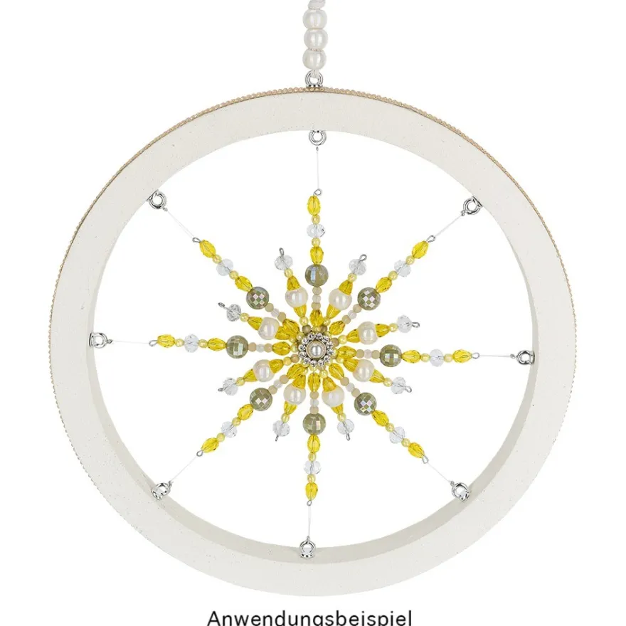 Perlen, Ovale, facettiert, 0,6cm x 0,8cm, goldgelb, 30 Stück