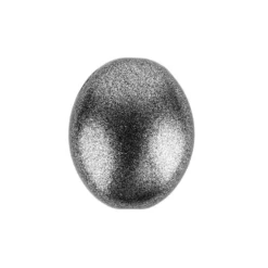 Perlen, Oval, flach, 1,9cm x 1,6cm x 1cm, anthrazit, 20 Stück