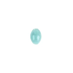 Perlen, oval, glänzend, 1,3cm x 1cm, Jade-Optik, mint, 60 Stück