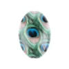 Perlen, Oval, Pfauenauge, 2,7cm x 1,9cm x 0,9cm, 3 verschiedene Farben, 10 Stück