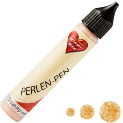 Perlen-Pen, 25ml, Glitzer, apricot
