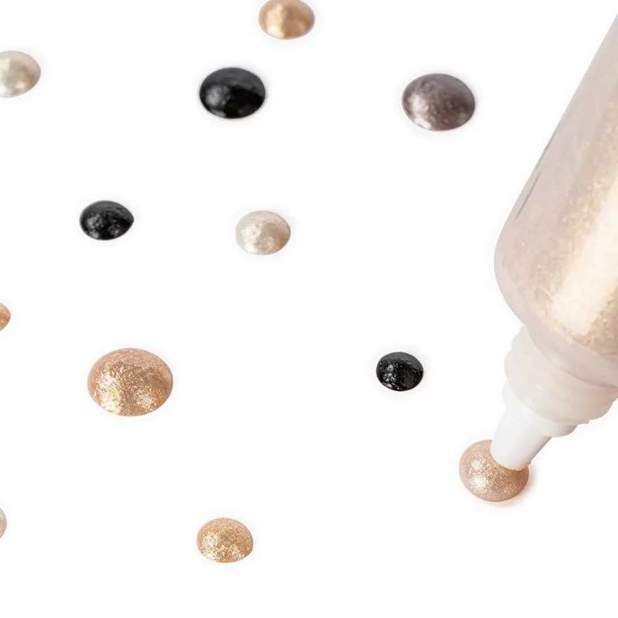 Perlen-Pens, Sortierung 2, 25ml, 4 Stück