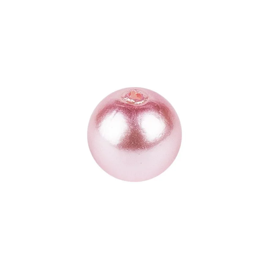 Perlen, Perlmutt, Ø 10mm, rosa, 120g