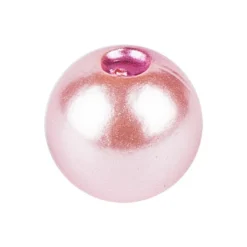 Perlen, Perlmutt, Ø 8mm, rosa, 120g