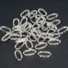Perlenrahmen, Design 1, 2cm x 1cm, silberfarben, 38 Stück