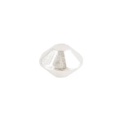 Perlen, Raute, facettiert, 0,6cm x 0,4cm, perlmutt-weiß, 1300 Stück