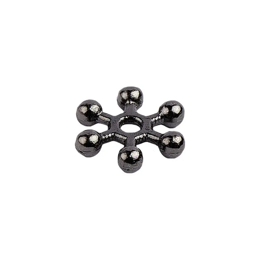 Perlenräder, Ø 8 mm, anthrazit, 200 Stück