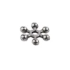 Perlenräder, Ø 8 mm, silbergrau, 200 Stück
