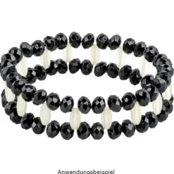 Perlen, Reiskorn, 0,8cm x 0,4cm, gefrostet, verschiedene Farben, 440 Stück