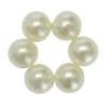 Perlenringe, perlmuttfarben, Ø1,5 cm, 20er Set
