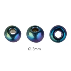 Perlen, Rocailles, Ø ca. 3mm, 42 Farben in einzelnen Dosen, je 15g