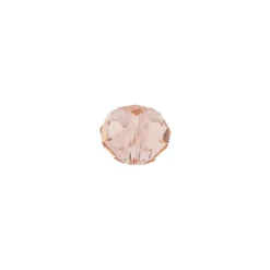 Perlen, Rondelle, facettiert, 1cm x 0,8cm, rosé, 15 Stück
