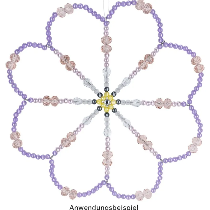 Perlen, Rondelle, facettiert, 1cm x 0,8cm, rosé, 15 Stück