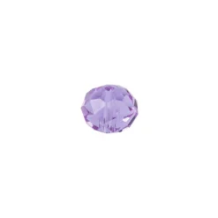 Perlen, Rondelle, facettiert, 0,6cm x 0,4cm, flieder, 30 Stück