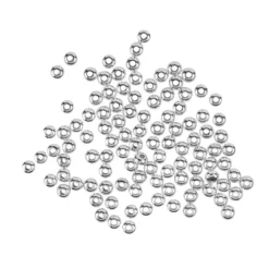Perlen, Rondelle, glatt, Ø 5mm, silber, 100 Stück
