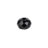 Perlen, Rondell facettiert, 0,4cm x 0,6cm, schwarz, 850 Stück
