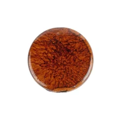 Perlen, Rund, flach, marmoriert, Ø 2cm, braun-schwarz, 23 Stück