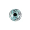 Perlen, Rund, marmoriert, Ø 0,8cm, silber mit grüner Patina, 230 Stück
