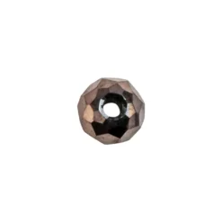 Perlen, rund, Ø 3mm, facettiert, kaffeebraun, metallic, 200 Stück