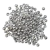 Perlen, rund, Ø 4mm, facettiert, zweifarbig, klar, metallic, 180 Stück