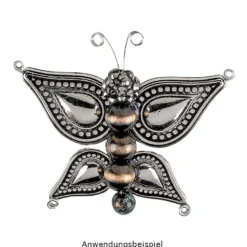 Perlen, Rund, Tigerauge, Ø 0,9cm, braun-gold, 32 Stück