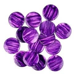 Perlen, Scheiben, glänzend, Ø 2,5cm, Amethyst-Optik, violett, 16 Stück