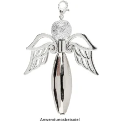 Perlen, Stabperle, facettiert, 1cm x 2,9cm, silber, 34 Stück