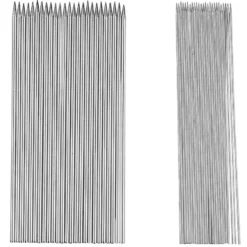 Perlenstech-Nadeln, zur Herstellung von Perlenkanälen, je 9cm lang, in 2 Stärken, 50 Stück