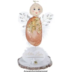 Perlen, Stern 1, flach, 1cm x 0,4cm, perlmutt-weiß, 420 Stück