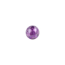 Perlen, transparent, irisierend, Ø8mm, 100 Stück, violett