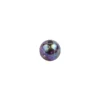 Perlen, transparent, irisierend, Ø8mm, 100 Stück, schwarz