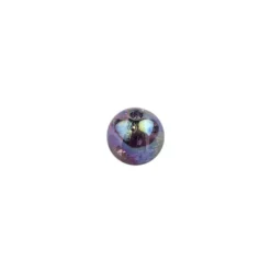 Perlen, transparent, irisierend, Ø8mm, 100 Stück, schwarz