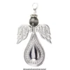 Perlen, Tropfen, 3,5cm x 2,2cm, silber, 10 Stück