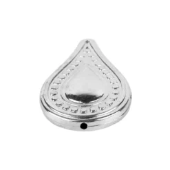 Perlen, Tropfen, 3,5cm x 2,2cm, silber, 10 Stück