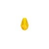 Perlen, Tropfen, facettiert, 1cm x 1,4cm, goldgelb, 15 Stück