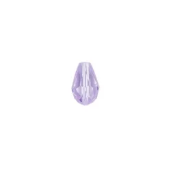 Perlen, Tropfen, facettiert, 0,6cm x 0,8cm, flieder, 30 Stück
