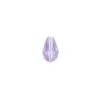 Perlen, Tropfen, facettiert, 0,8cm x 1,1cm, flieder, 20 Stück