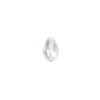 Perlen, Tropfen, facettiert, 0,6cm x 0,8cm, transparent-irisierend, 30 Stück