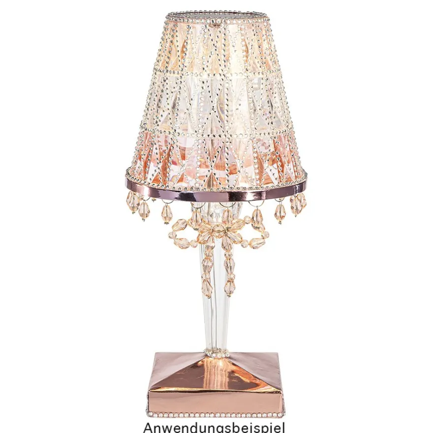 Perlen, Tropfen, facettiert, 0,8cm x 1,1cm, rosé, 20 Stück