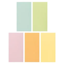 Perlmutt-Grußkarten, Glitzer-Effekt, 10,5cm x 21cm, 5 Farben, inkl. Umschläge, 10 Stück