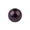 Perlmutt-Perlen, Ø1 cm, 50 Stück, aubergine